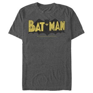 Men's Batman Logo Vintage T-Shirt - 1 of 4