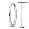EVERLY JEWELRY | 14k White Gold Hoop Earrings - 3 of 4