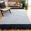 Vintage Leather W/ Fringes VTL701 Hand Woven Indoor Rugs - Safavieh - 2 of 4