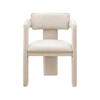 Meridian Furniture,Brenda Beige Chenille Fabric Dining Chair, Set of 2 - 3 of 4