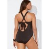 Swimsuits for All Women's Plus Size Lace Up One Piece Swimsuit - 3 of 4