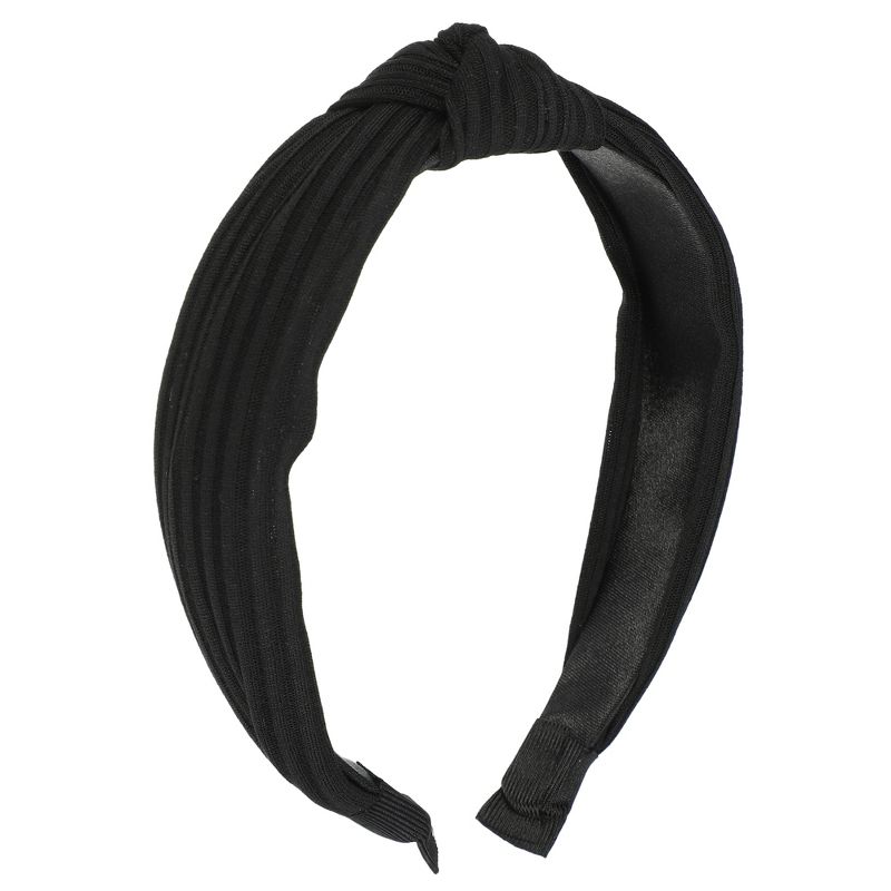 Unique Bargains Textured Cotton Knot Headband Soft Hairband for Women 1.3 Inch Wide 1Pcs, 1 of 7