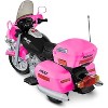 Kid Motorz 12V Police Motorcycle Powered Ride-On - Pink - 2 of 4