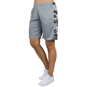 Galaxy By Harvic Women's Loose Fit Moisture Wicking Performance Quick Dry Mesh Shorts With Side Block Design - 1 of 2