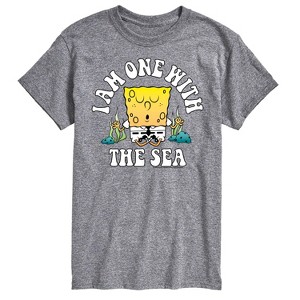 Men's - SpongeBob SquarePants - I am One With The Sea Short Sleeve Graphic T-Shirt - 1 of 4
