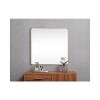 Elegant Lighting Soft corner metal square mirror 42x42 inch in Brass - 4 of 4