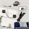 PawHut Unique Cat Tree Made From Cat Shelves with Cozy Cat House, Bridge, & More, Wall-Mounted Cat Tree Climbing Playground, Modern Cat Tree - 3 of 4