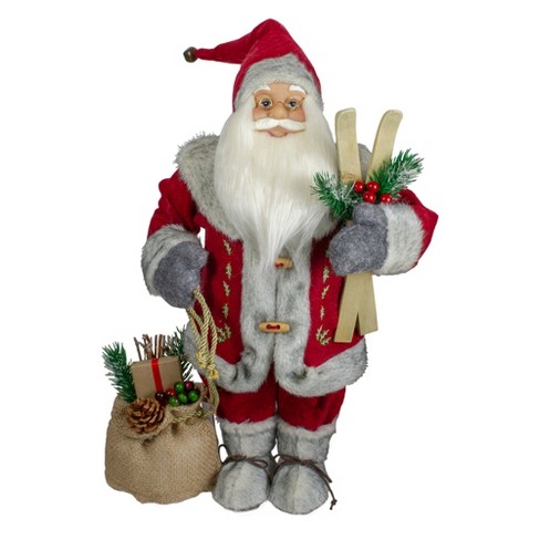 Northlight 18 Nordic Santa Christmas Figure With Sled : Target