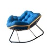 Maliang Rocking Chair, Rattan Wicker Lounge Chair - 2 of 4