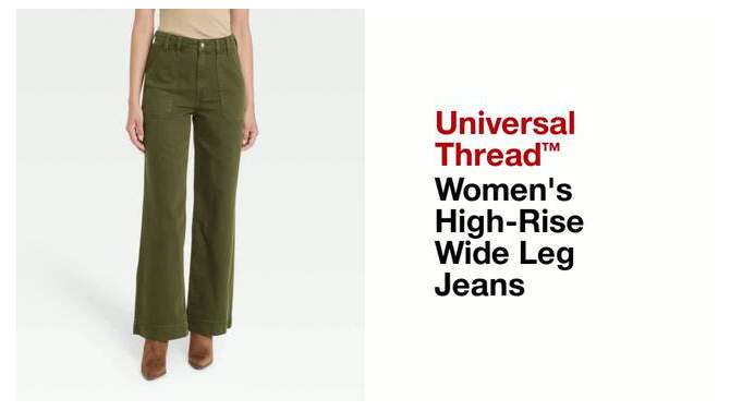 Women's High-Rise Wide Leg Jeans - Universal Thread™, 2 of 5, play video