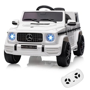 Coucheta Licensed Mercedes G63 Kids Ride-On Car with Remote Control - Suspension, Safety Lock, Soft Start, LED Lights & Bluetooth Music - 1 of 4