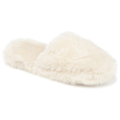 Journee Collection Womens Cozey Comfort Insole Slip On Mules Round Toe Slippers