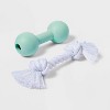 Bundle Puppy Rubber & Rope Dog Toy Set - 2pc - Boots & Barkley™ - 3 of 3
