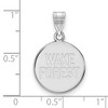 Black Bow Jewelry 14k White Gold Wake Forest Demon Deacons NCAA Medium Pendant - 2 of 3