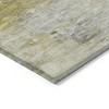 Gold Beige And Wheat Abstract Washable Indoor Outdoor Area Rug - 4 of 4