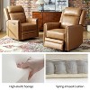 Laura Genuine Leather Swivel Rocking Power Recliner Built-in USB Port with Adjustable Headrest Set of 2 - 4 of 4