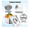 Coucheta 8-Pack Stainless Steel Hotel Pans - 6 Inch Deep Steam Table Pan, GN 1/2 Size for Catering, Restaurants, Buffet, Induction - 3 of 4