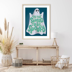Amanti Art 33"x41" Hometown Halloween VII by Softshell Studio Wood Framed Wall Art Print - 1 of 4