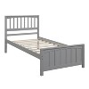 NicBex Twin Size Platform Bed Frame with Headboard and Footboard for Kids,Under Bed Storage,Wood Slat Support,No Box Spring Needed,Easy Assembly - image 4 of 4