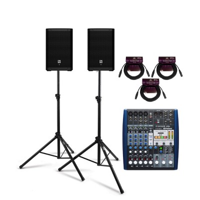 Electro Voice ZLX 8P G2 8 Inch 2 Way Powered Black 2 Pack Loudspeaker Bundle