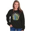 Skeleton All Skaters Go To Heaven Sweatshirt for Men or Women Brisco Brands - 3 of 4