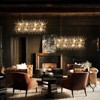 Rennnsan Zenithra 15"W 12-Light Sputnik Dandelion Crystal Modern Glam Dimmable Kitchen Island Pendant in Gold - 4 of 4