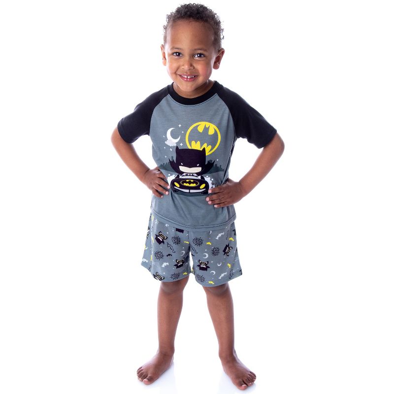 DC Comics Toddler Boys' Batman Pajamas Night Riding 2 Piece Pajama Set Night Cruising, 4 of 6