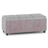 CAVINAS Faux Leather Storage Ottoman Bench,Upholstered Ottoman with 3 Flip Over Serving Trays for Living Room,Bedroom - 2 of 4
