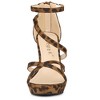 Allegra K Women's Back Zipper Platform Stiletto Heels Ankle Strap Sandals - 3 of 4