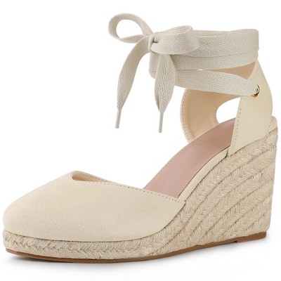 Perphy Women's Platform Lace Up Wedge Sandals