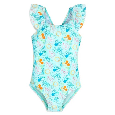 Minnie Mouse Toddler Girls' Disney Minnie One Piece Swimsuit - Light Blue  2T - ShopStyle