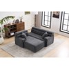 105" L-Shaped Convertible Sectional Sofa Couch, Modular 3-Seater with 2 Pillows for Apartment Living Room Bedroom - 2 of 4