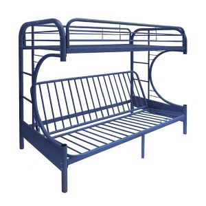 Twin Over Full/Futon Eclipse Bunk Bed Navy - Acme, Blue