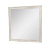 Royal Hampton Dresser Mirror, Antique White Poplar Wood Frame, Square 40 Inch - 3 of 4