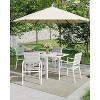 Jojoka 4 Pieces Patio Dining Chairs,Aluminum Frame Stackable Patio Chair with Armrest and Textilene Fabric - 3 of 4
