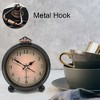 Aoibox Vintage Retro Analog Alarm Clock, Super Silent Non Ticking with Night Light, Simply Design for Living Room, Bedroom, Desk, Gift Clock (Arabic) - 3 of 4