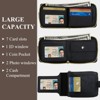 Generic Men Wallet, Vintage PU Leather Multi-Card Zipper Wallet with 10 Card Slots and Zipper - 4 of 4