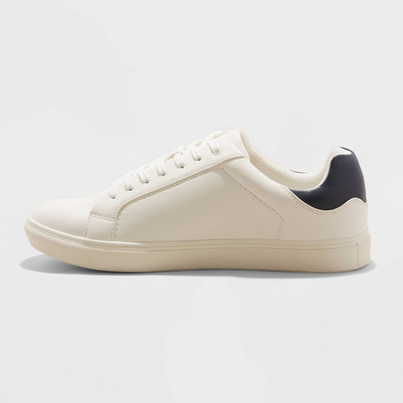 Men's Kyler Sneakers - Goodfellow & Co™ White and Heathered Navy Blue, 3 of 7