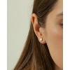 Bearfruit Jewerly Sterling Silver 18k Gold Plated Margot Single Stud Earrings - 4 of 4