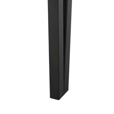 Alyssa Rustic Brown and Black Wood Metal Console Table