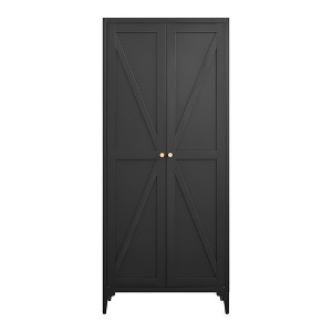 COWLOWN 2-Door Metal Storage Cabinet with Adjustable Shelves, Tall Steel Pantry Locker for Kitchen, Office, Living Room - 1 of 4