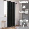 Evideco French Home Goods Luxury Textured Window Curtain Panel with Stripes, Perfect for Living Spaces, 102 x 55 Inches - 2 of 4
