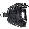 Doggie Design American River Choke Free Dog Polka Dot Ruffle Harness-Black and White - 2 of 3