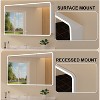 60"x32" Medicine Cabinet with LED Mirror, Surface/Recessed Mount, Defogger, Memory, 3-Color Lighting, USB & Outlet, Dimmer, Storage,L - 4 of 4
