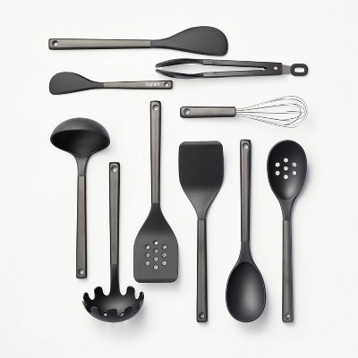 Boxed All-black Nylon Kitchenware Utensil Set - Temu