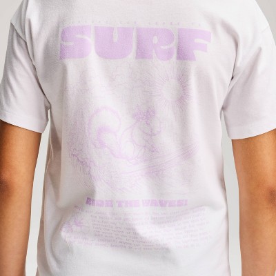 Детские Cat & Jack Girls' Oversized Short Sleeve Graphic Jersey T-Shirt - Cat & Jack™ White L — фото 2
