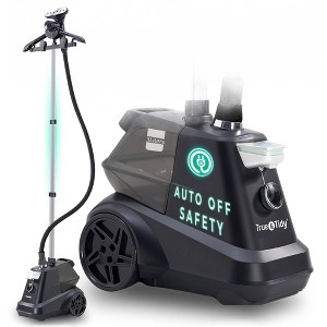 True & Tidy Industrial Grade 1800W Garment Steamer with Smart Auto-Off Safety and Low Water Sensor Black - 1 of 4