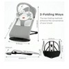 HKAI Baby Bouncer, 3 Modes with Rocker and Stationary Options, Infant Rocker Chair with Hanging Toys - 4 of 4