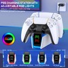 Beboncool PS5 Controller Charger Station for PlayStation 5 with AC Adapted White - 4 of 4