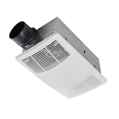 Broan-NuTone BHFLED80, 80 CFM 1.5 Sones Bathroom Exhaust Fan with Heater and Light